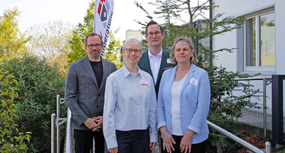 Foto mit Markus Bachmann, Annika Nietzio, Jan-Christoph Schaberick und Barbara Molitor