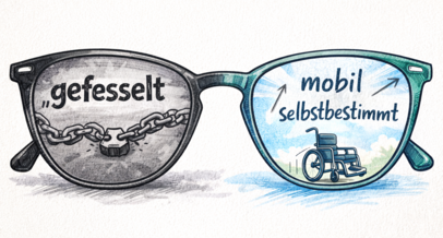 Sichtweise-gefesselt-selbstbestimmt