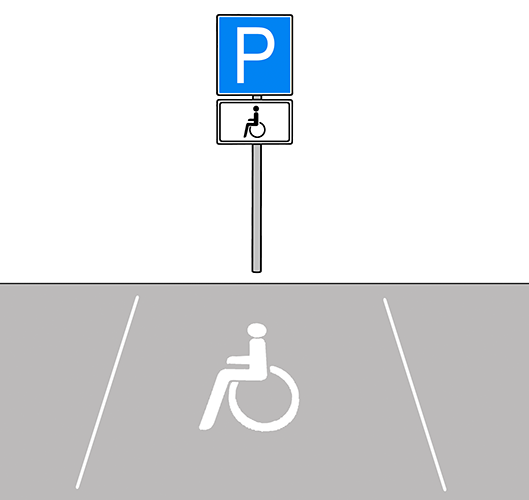 Behindertenparkplatz